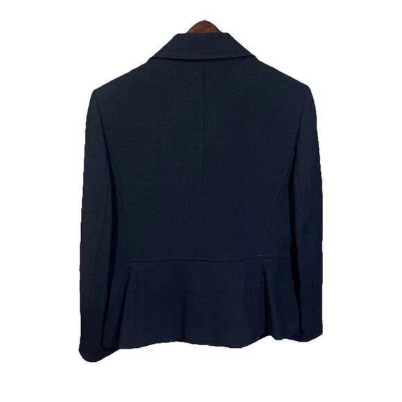 Vtg Talbots Women’s Blazer Sz 14P Black Wool Jacket Career Work Professional - Picture 2 of 10